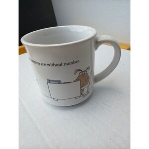 Vintage Sandra Boynton Teaching Joys Mug Recycled Paper Products Japan White 80s